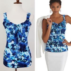 WHBM Floral Ruffle Front Cami